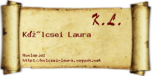 Kölcsei Laura névjegykártya